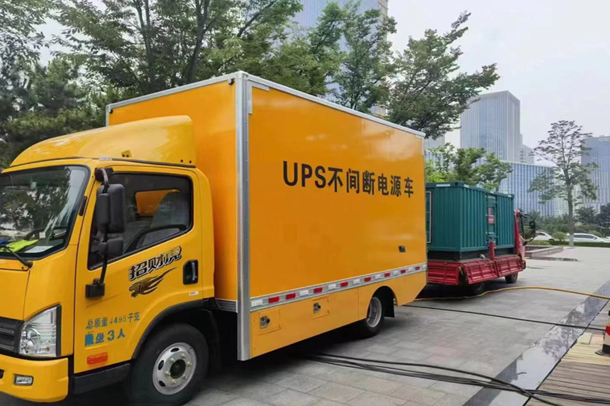 景县发电机租赁施工现场