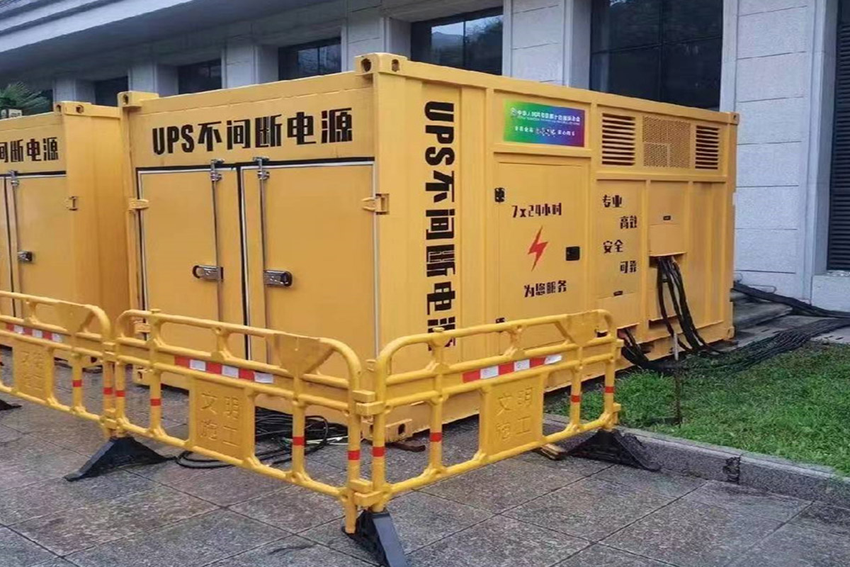 景县发电机租赁施工现场