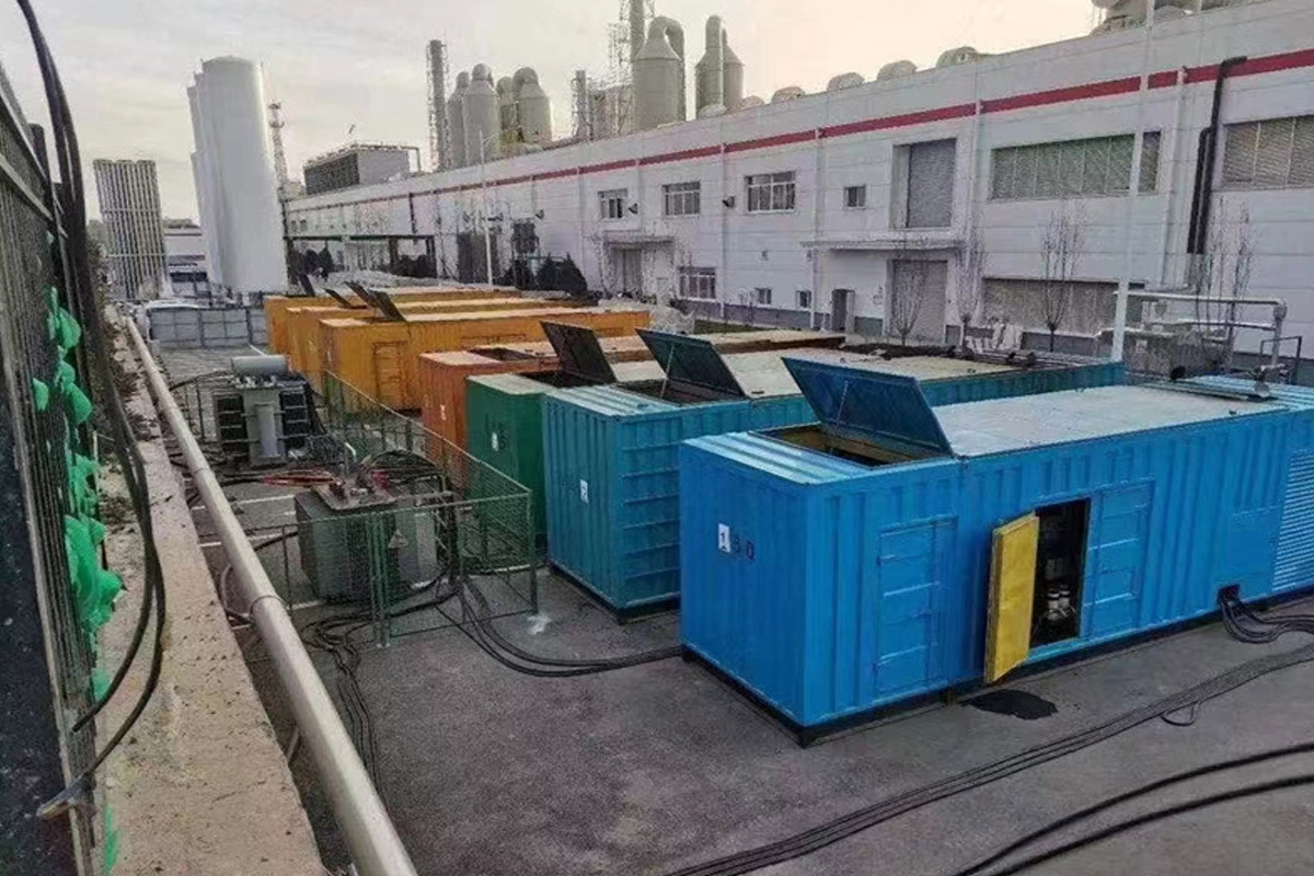 景县发电机租赁施工现场